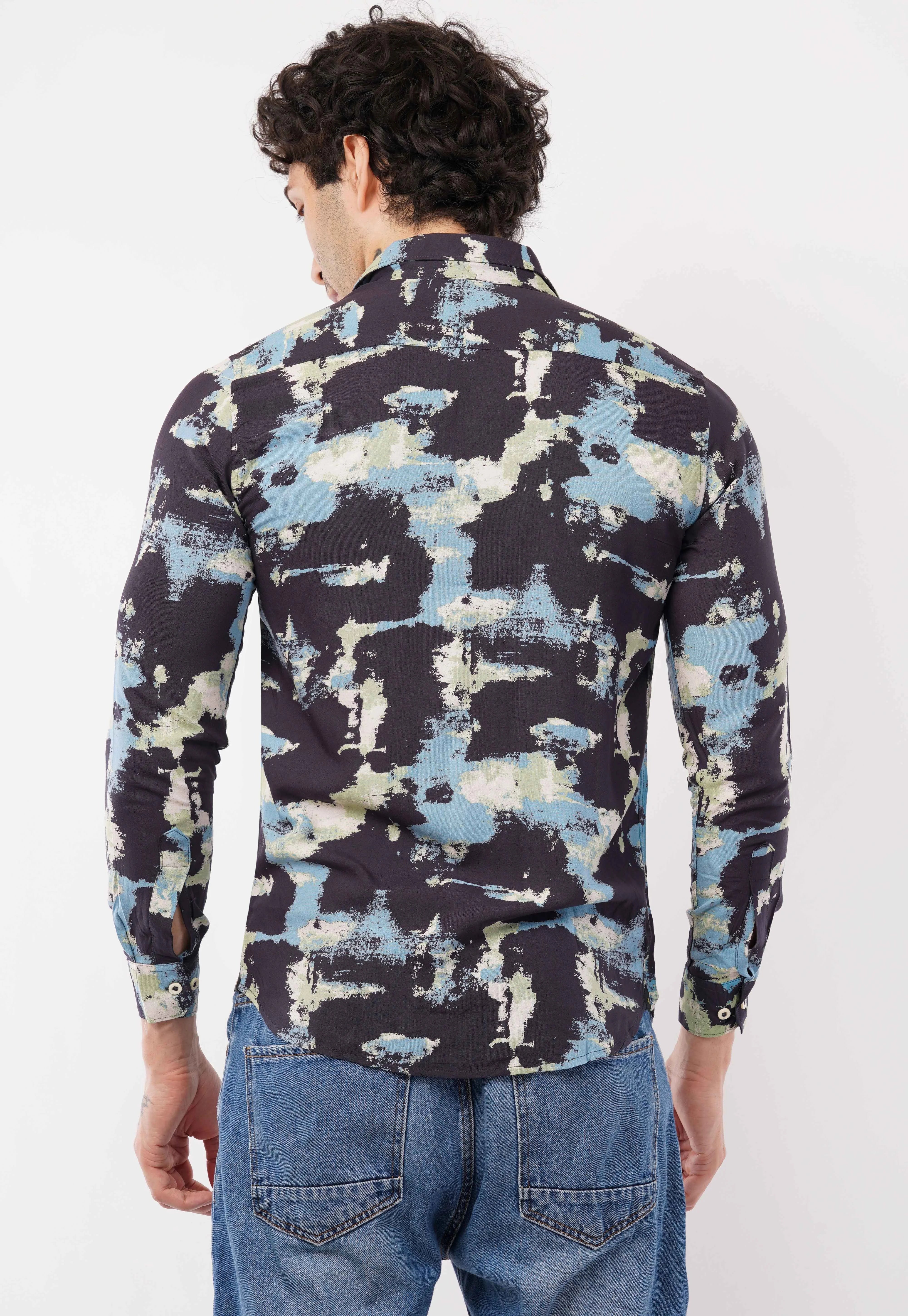 Midnight Splash Full Sleeve Shirt